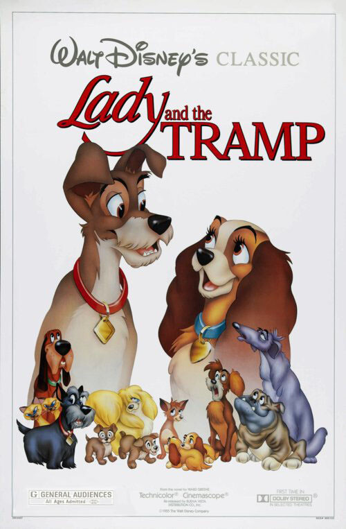 Lady & The Tramp (International Style D Re-Issue) Original Movie Poster