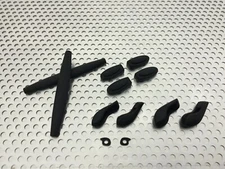 LINEGEAR Replacement Rubber Set for Oakley X-Squared - Black [XS-CRS-BK]