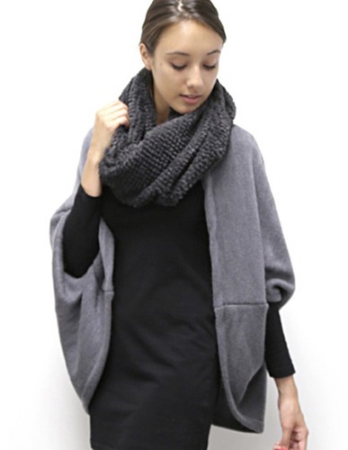 Do Everything in Love Women's Warm Knitted Solid Easy to Cover Up Wrap Kimono - Picture 2 of 8