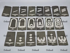 GERMAN ARMY - RANK LOOPS AIR FORCE WHITE/OLIVE SWINGARM - CHOOSE RANK