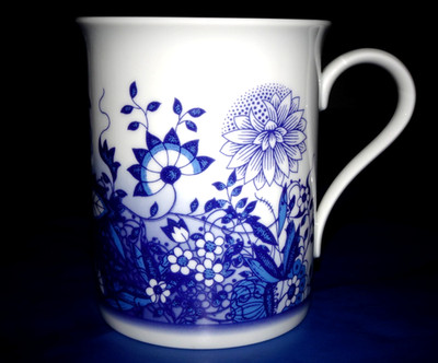HUTSCHENREUTHER Zwiebelmuster Jubiläum Blue Garden großer Kaffeebecher in 1.Wahl