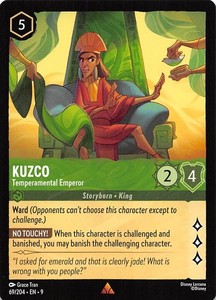 Kuzco Temperamental Emperor 69/204 Fabled Disney Lorcana 020320