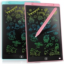 Portable 8.5-Inch LCD Drawing Pad - Toddler Learning Gifts Pink  Blue 