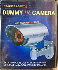 Dummy IR Camera Realistic Looking With Flashing Red Light Indoor Ourdoor - New