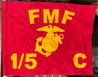Guidon FMF 1/5 C FLEET MARINE FORCE 1st Batt 5th Marine Company C FLAG Type 1