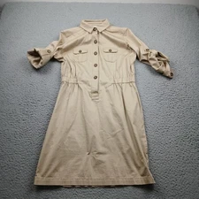 Loft Top Womens Small Beige Long Sleeve Tunic