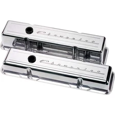 Billet Specialties 95123 - Sbc Script Short Valve Cover