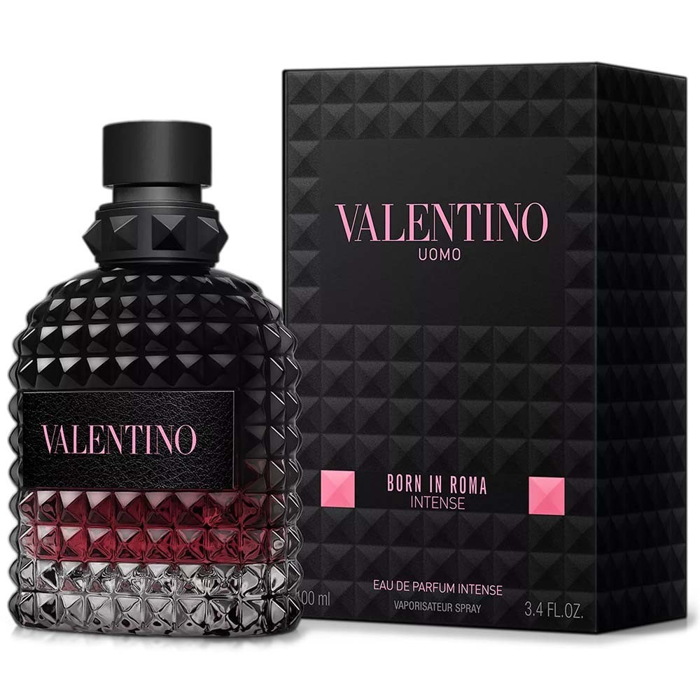 VALENTINO UOMO BORN IN ROMA INTENSE EAU DE PARFUM SPRAY 3.4 oz / 100 ml NEW!
