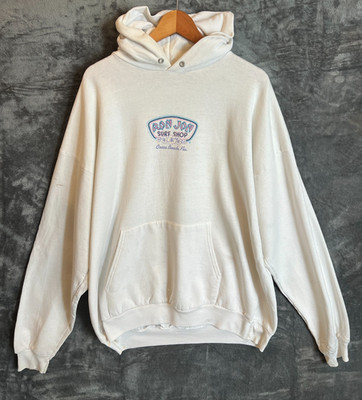 Ron Jon Surf Shop Hoodie Herren XL Creme Kakao Strand Florida Grafik Pullover 1XL