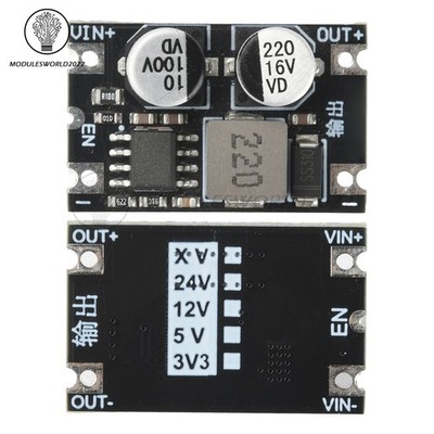 DC 6-80V to 3.3V 5V 12V High Power Step-down Power Supply Module Buck Converter