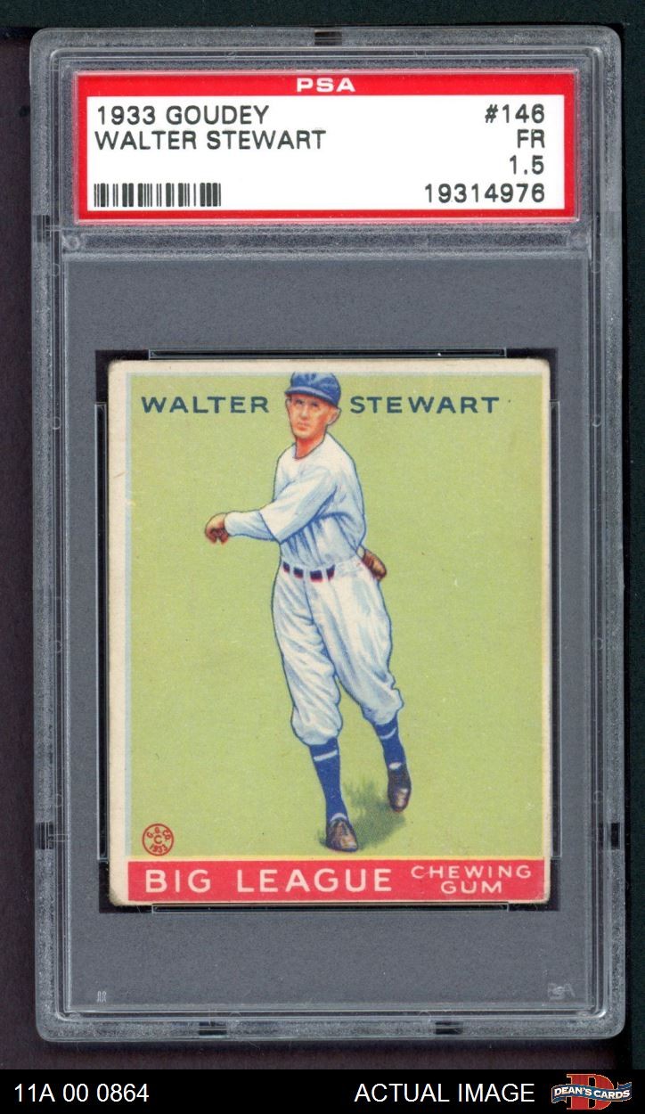 1933 Goudey #146 Walter Stewart Senators PSA 1.5 - FAIR