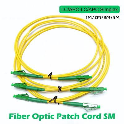 10PCS Simplex LC/APC-LC/APC Fiber Optic Patch Cord 1/2/3/5M/ Fiber Optic Jumper