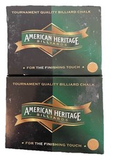 American Heritage billiards Tournament Quality Chalk . Total Of 23 Pieces