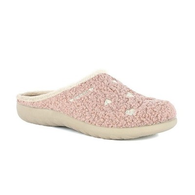 Inblu Women's Slippers ET33 Embroidered Heart Slippers