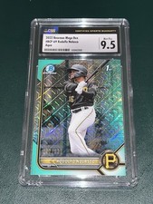 2022 Bowman Chrome MOJO REFRACTOR Rodolfo Nolasco AQUA /225 CSG 9.5