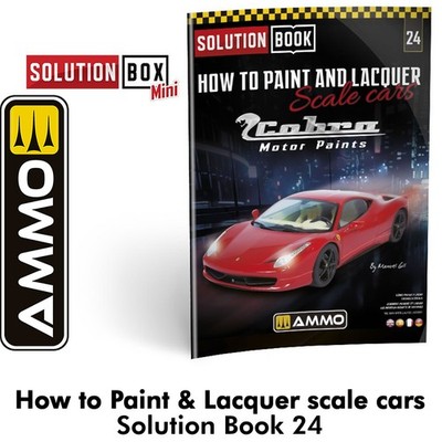 HOW to PAINT & Lacquer SOLUTION BOOK 24 Scale Cars Cobra Paints 46 page MIG6604