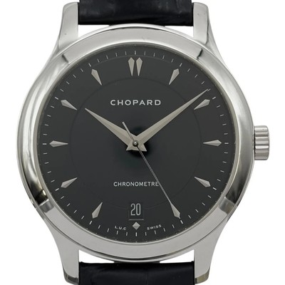 Chopard L.U.C Mark III Classic 161907-1001 Black White Gold Automatic #OK533