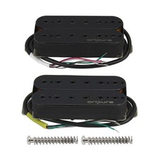 OriPure Alnico 5 Humbucker Pickups Electric Guitar Neck+Bridge Pickup Set, Bl...