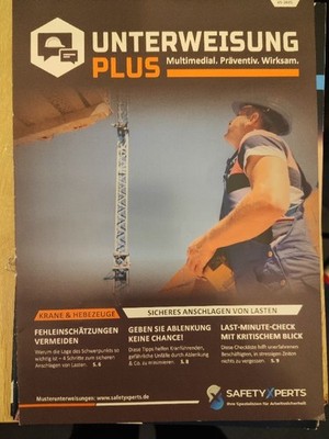 Unterweisung Plus Safety Experts Zeitschrift 05-2025 Arbeitssicherheit Krane