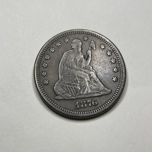 1876 Seated Liberty Quarter with Motto - VF - 7001 - Picture 4 of 24