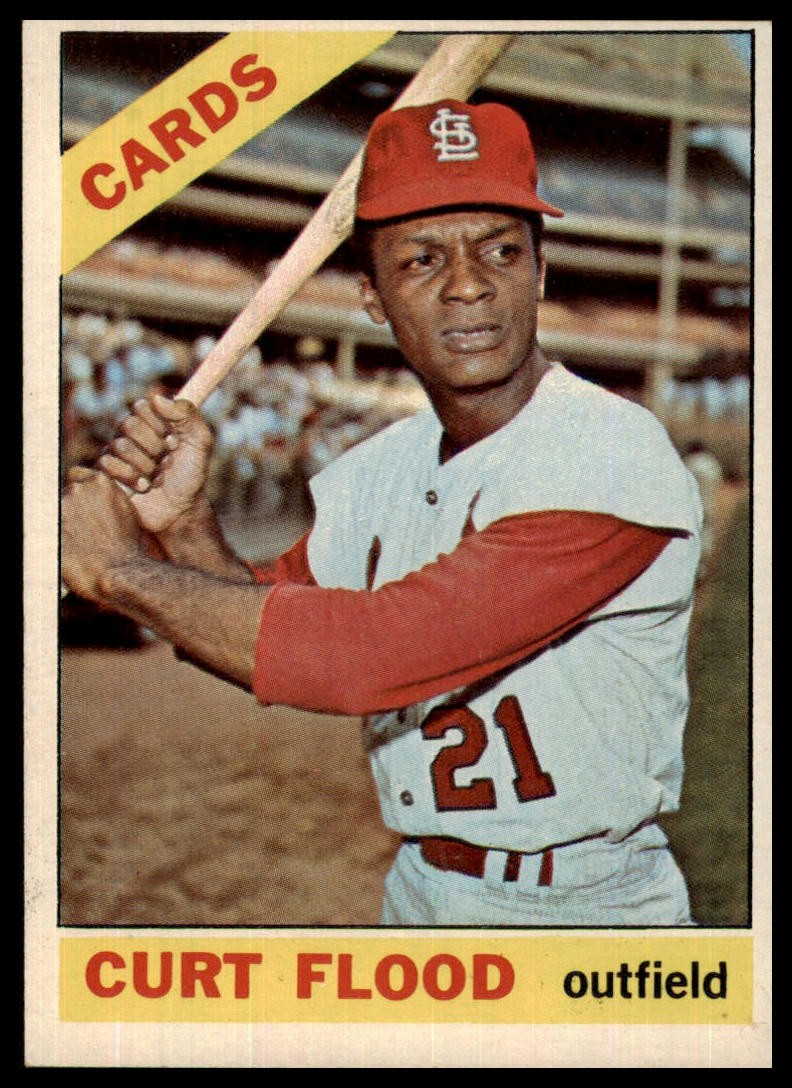 1966 Topps Set Break Curt Flood #60 Ex-ExMint Combine Shipping