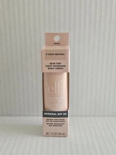 e.l.f. Halo Glow Skin Tint SPF 50, Tinted Moisturizer, 4 light neutral 1 fl oz