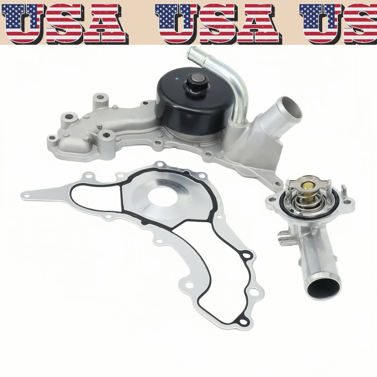 Fit Maserati Ghibli Levante Quattroporte 3.0T V6 Engine Water Pump w/ Thermostat