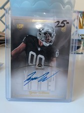 2023 Panini Tyree Wilson Rookie On Card Auto Blue Year One Luminance RC #Y1TYR. rookie card picture