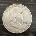 1952 Franklin Half Dollar 50C Silver Coin Uncertified