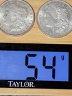 2/Lot 1896 & 1921 Morgan SILVER DOLLAR COIN $1 USA 54 Grams