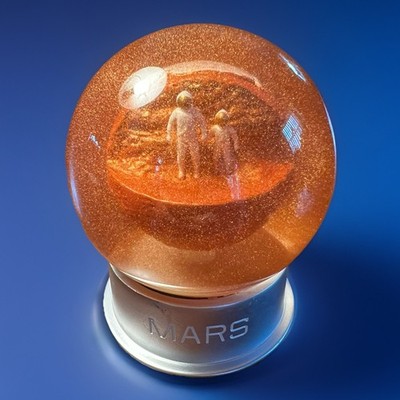 Humango Mars Dust Globe Sand Storm Effect Space Astronaut Exploration Snow Globe
