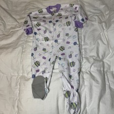 Girls Child Of Mine Carters Cupcake  Ice Cream Footed Long Sleeve 1 Pc Pajama