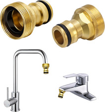 2 Stück Universal-Wasserhahnanschluss Für Mischbatterie,Schlauchadapter Wasserha