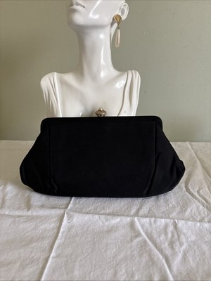 Vintage Stylemark by Mutterrer black clutch evening bag made in the USA  10 X 6 