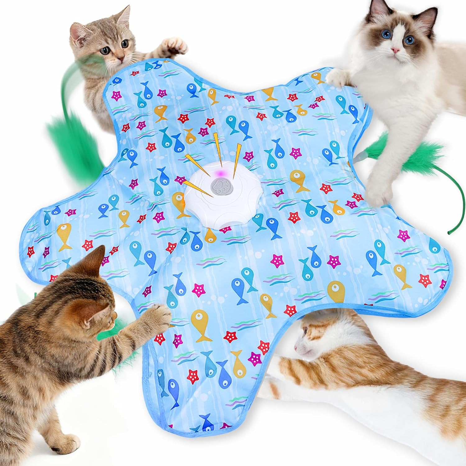 Gioco Elettronico Gatti Automatico - Movimento 360° Ricaricabile