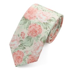 Floral Ties for Men Mens Flower Pattern Cotton Neckties