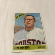 1967 Topps Jim Owens Houston Astros VG # 297