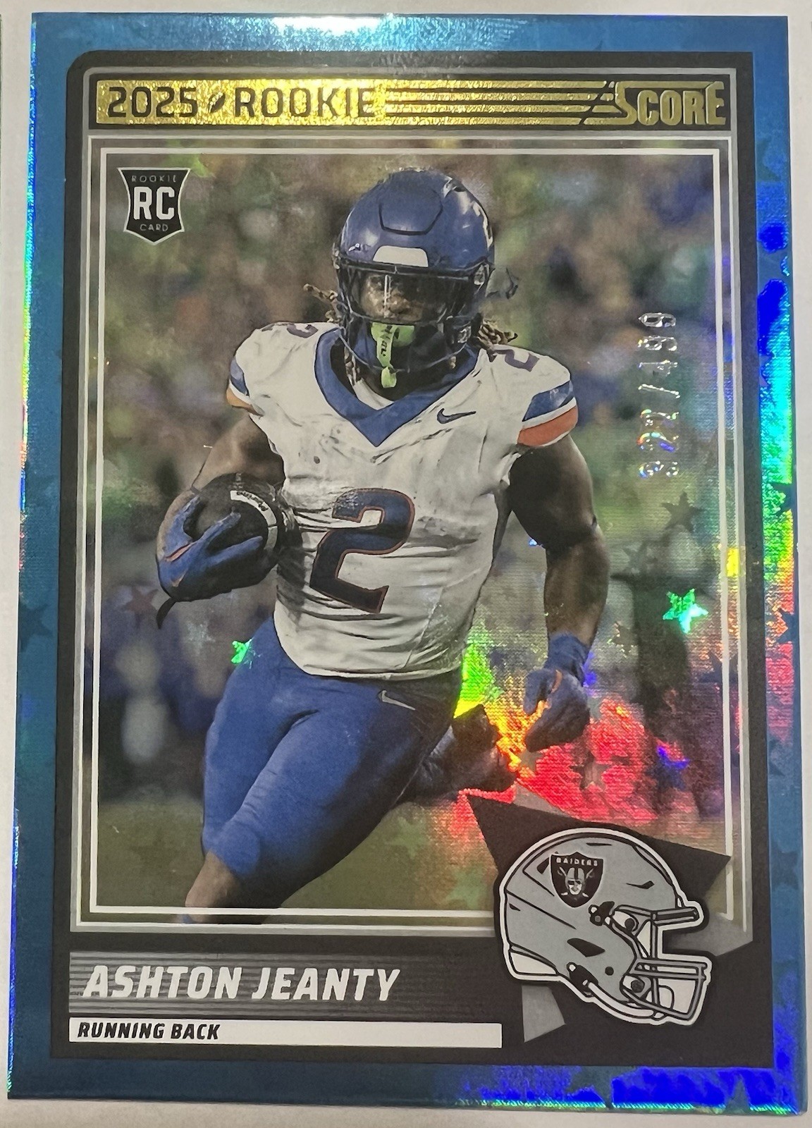 2025 Panini Score - Rookies Ashton Jeanty #14 Stars /499 (RC)