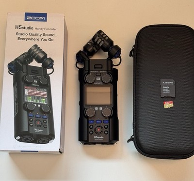 Zoom H5studio 4-Track Handy Recorder with 32-Bit Float Recording w/ Case SD Card