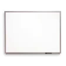 Quartet S537-24 Dry Erase Board, Melamine, 48 In, 72 In, Aluminum Frame, White,