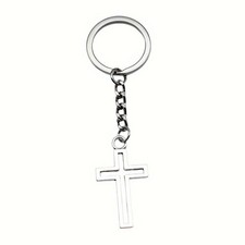 Christian Cross Metal Keychain Inspirational Gift for Faith  Spirituality