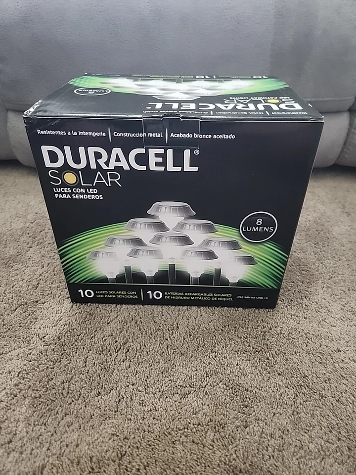 Pack De 10 Luces LED Solares Duracell Camino Nueva Caja Abierta Foto 3 de 4