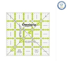 5-Inch Clear Non-Slip Ruler - Triangle Cuts  Deep Fabric Layer Cutting