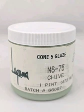Glaze For Clay Laguna MS-75 CHIVE  5 Cone Clay 1 Pint Batch #66097 Pottery