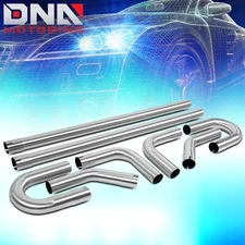 8Pcs 2"OD Stainless Mandrel Bend Straight U-Bend Custom Exhaust Tubing Pipe Kit