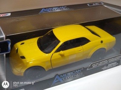 Motor Max 2023 American Legends Yellow '18 Dodge Challenger SRT Hellcat Widebody