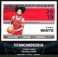 Coby White 2019-20 Panini Contenders Draft Class Chicago Bulls #7