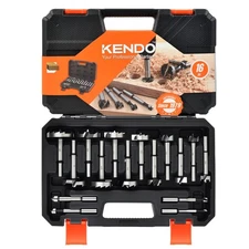 KENDO 16 Piece Forstner Bit Set, Made of Alloy Steel, Forstner Bits for Woodw...
