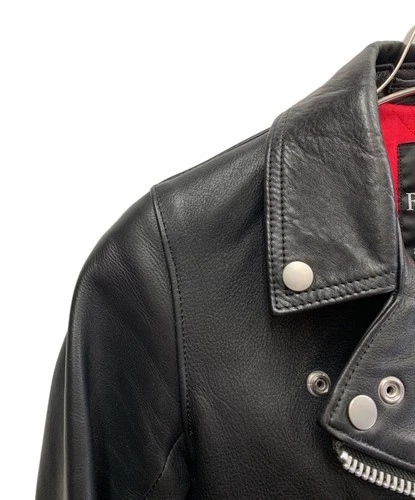 Maison de Reefur Leather Riders Jacket Men's Size 38 Black image 6