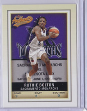 2002 Fleer Authentix WNBA #40 RUTIE BOLTON MONARCHS ID44